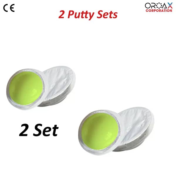 Dental Impression 2 Sets x 4 pc Green/White putty set