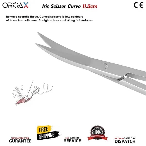 Iris Scissor 11.5cm Curved