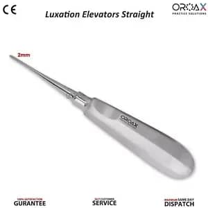 Dental Root Elevators Luxating Straight 2mm Oral Surgery Tools