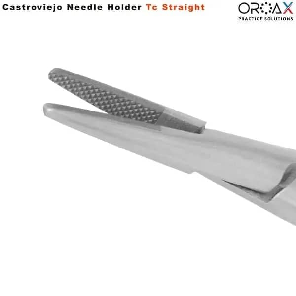 TC Castroviejo needle holder Straight fine tip 14cm