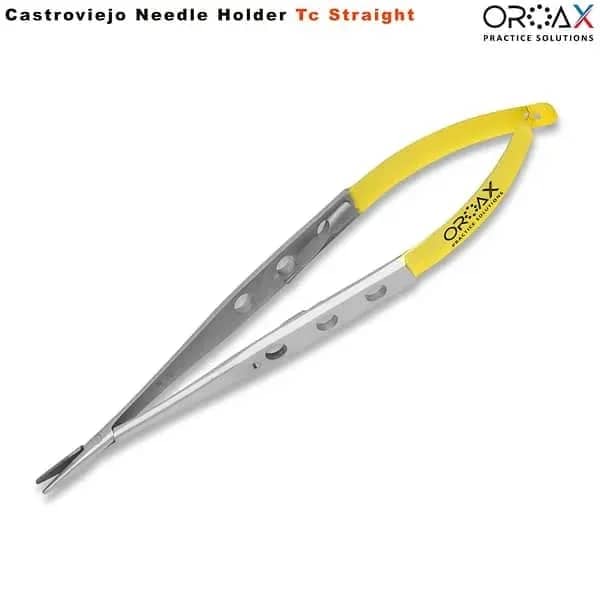TC Castroviejo needle holder Straight fine tip 14cm