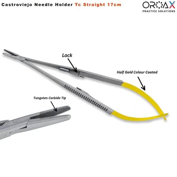TC Castroviejo Needle Holder Straight 17CM