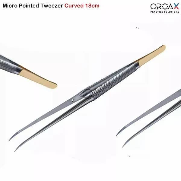 5 Pinza quirúrgica Micro pinzas de pulgadas