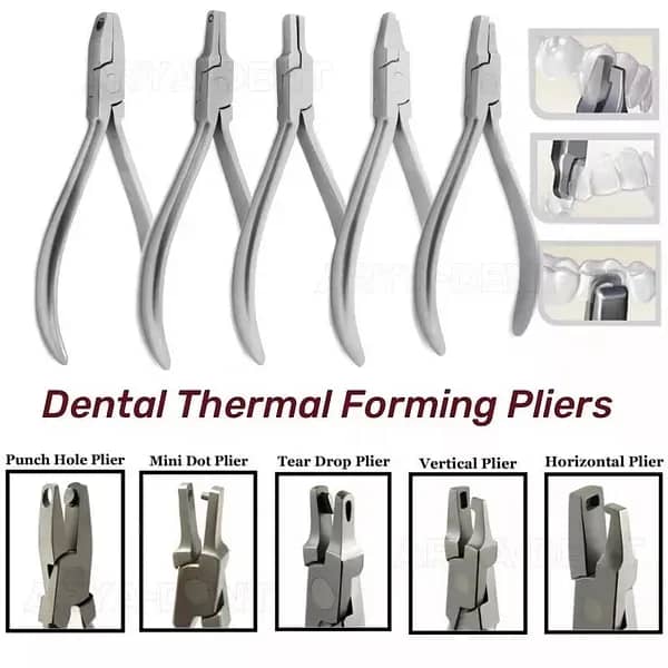 Punch Hole Plier Set Horizontal, Vertical, Tear Drop, Mini Dot