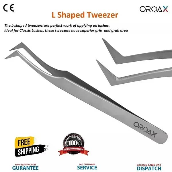 Dental Tweezers Set: L-Shaped,Bonding,Posterior & Bracket