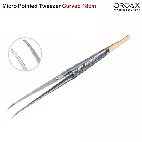 5 Pinza quirúrgica Micro pinzas de pulgadas